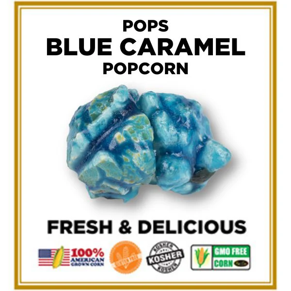 Blue Caramel Popcorn – 1.5 lb (24 oz) Gift Container | Gourmet Caramel Popcorn | Pops Corn® - Image 5