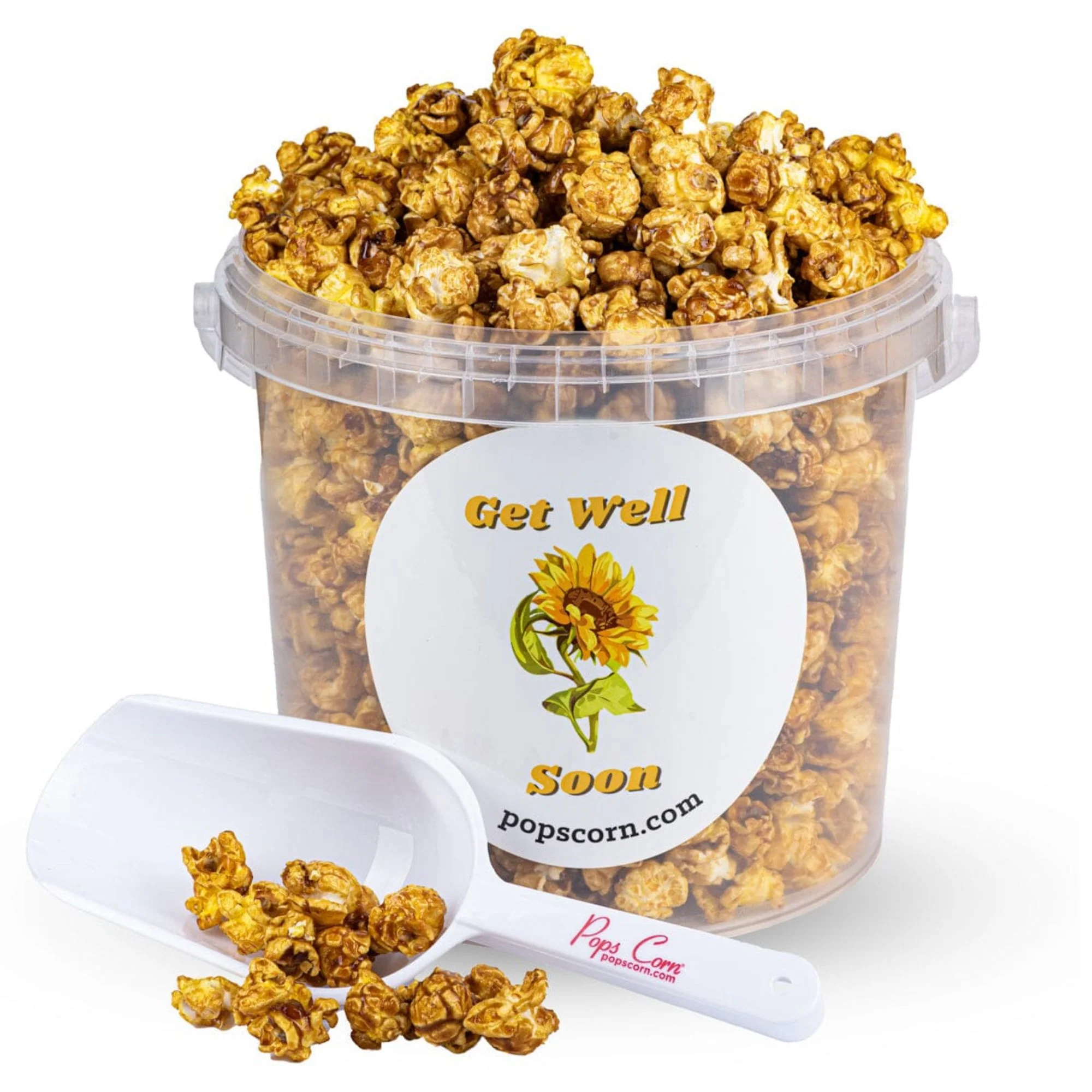 Get Well Gourmet Caramel Popcorn – 1.5 lb (24 oz) Gift Container | Handmade Butter Caramel | Pops Corn® - Image 6