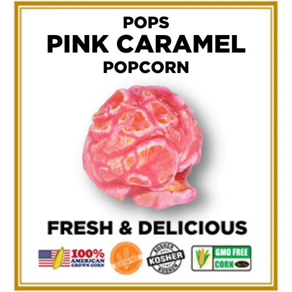 Pink Caramel Popcorn – 1.5 lb (24 oz) Gift Container | Gourmet Caramel Popcorn | Pops Corn® - Image 3