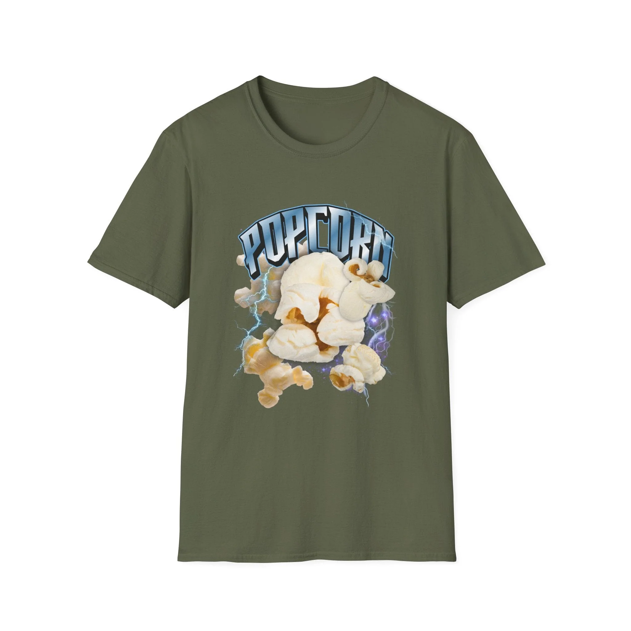 Popcorn Graphic Meme T-Shirt — Retro Movie Snack Tee - Image 4