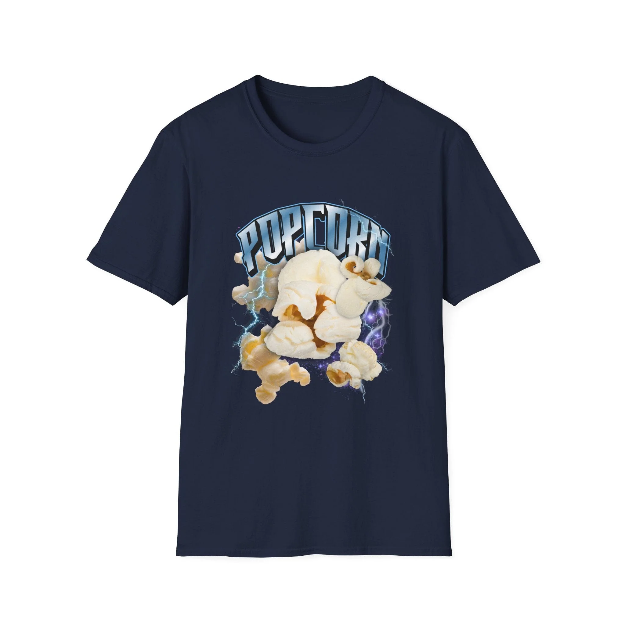 Popcorn Graphic Meme T-Shirt — Retro Movie Snack Tee - Image 7