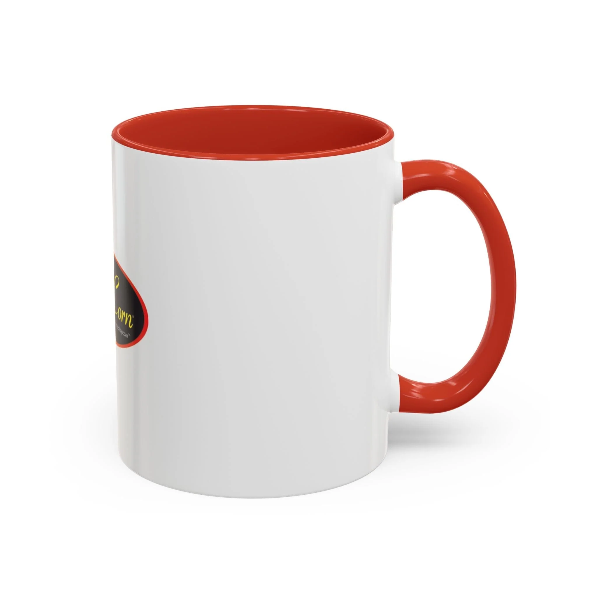 Pops Corn Logo Accent Coffee Mug — Branded Popcorn Shop Ceramic Mug (11/15 oz) - Image 19