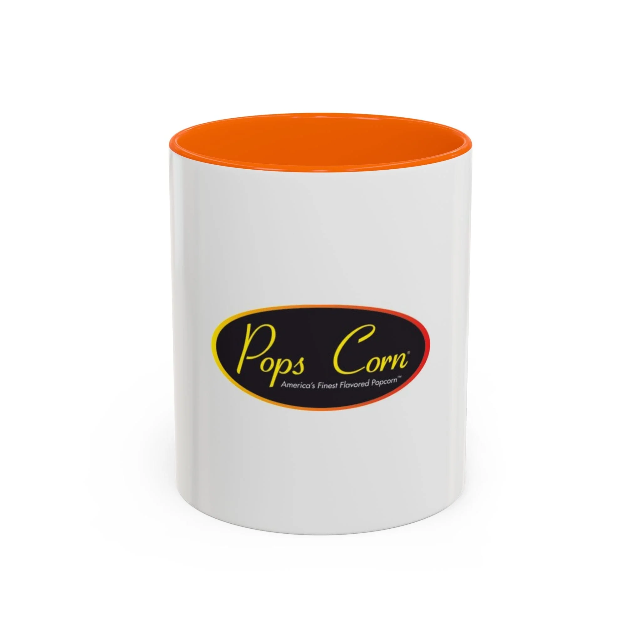 Pops Corn Logo Accent Coffee Mug — Branded Popcorn Shop Ceramic Mug (11/15 oz) - Image 6
