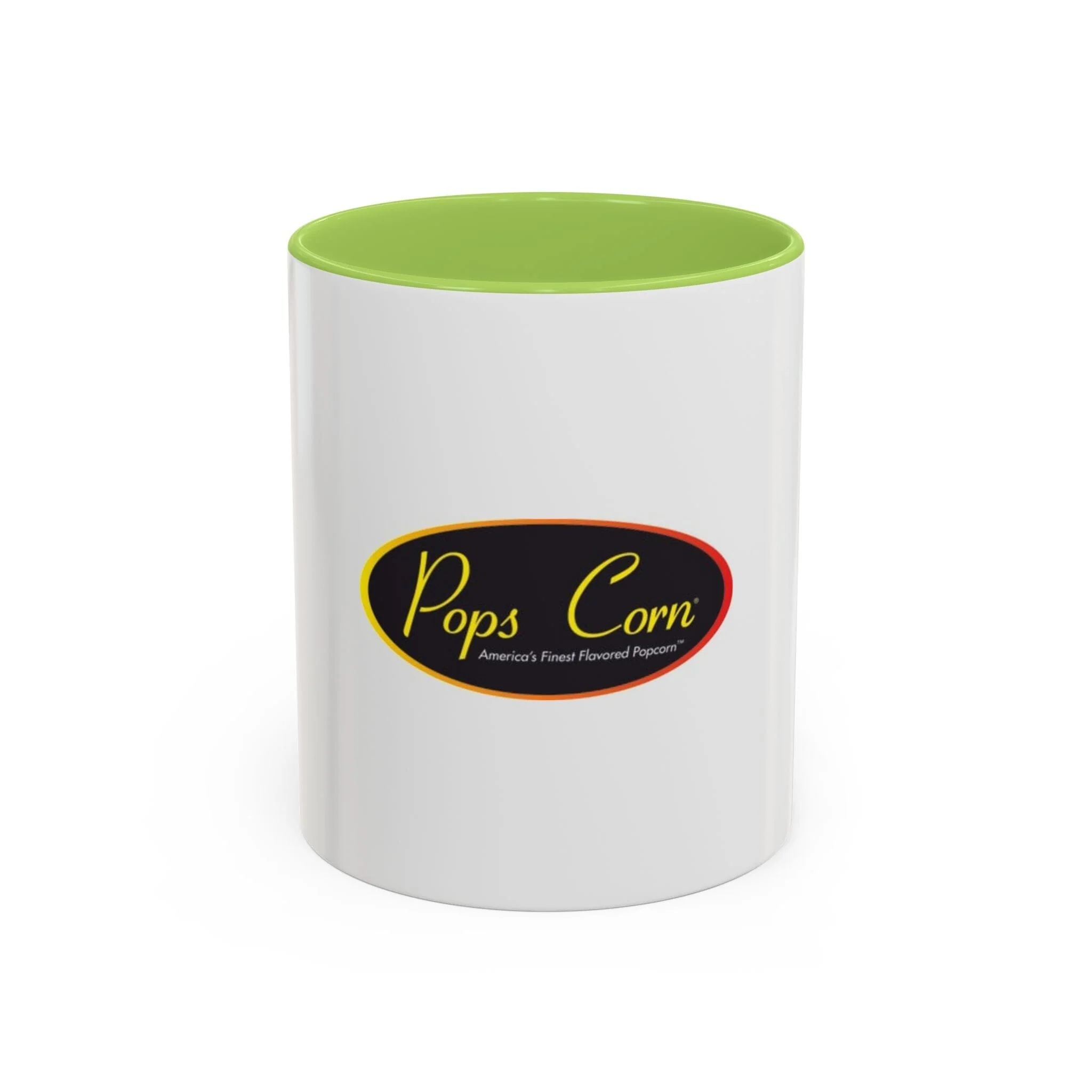 Pops Corn Logo Accent Coffee Mug — Branded Popcorn Shop Ceramic Mug (11/15 oz) - Image 8
