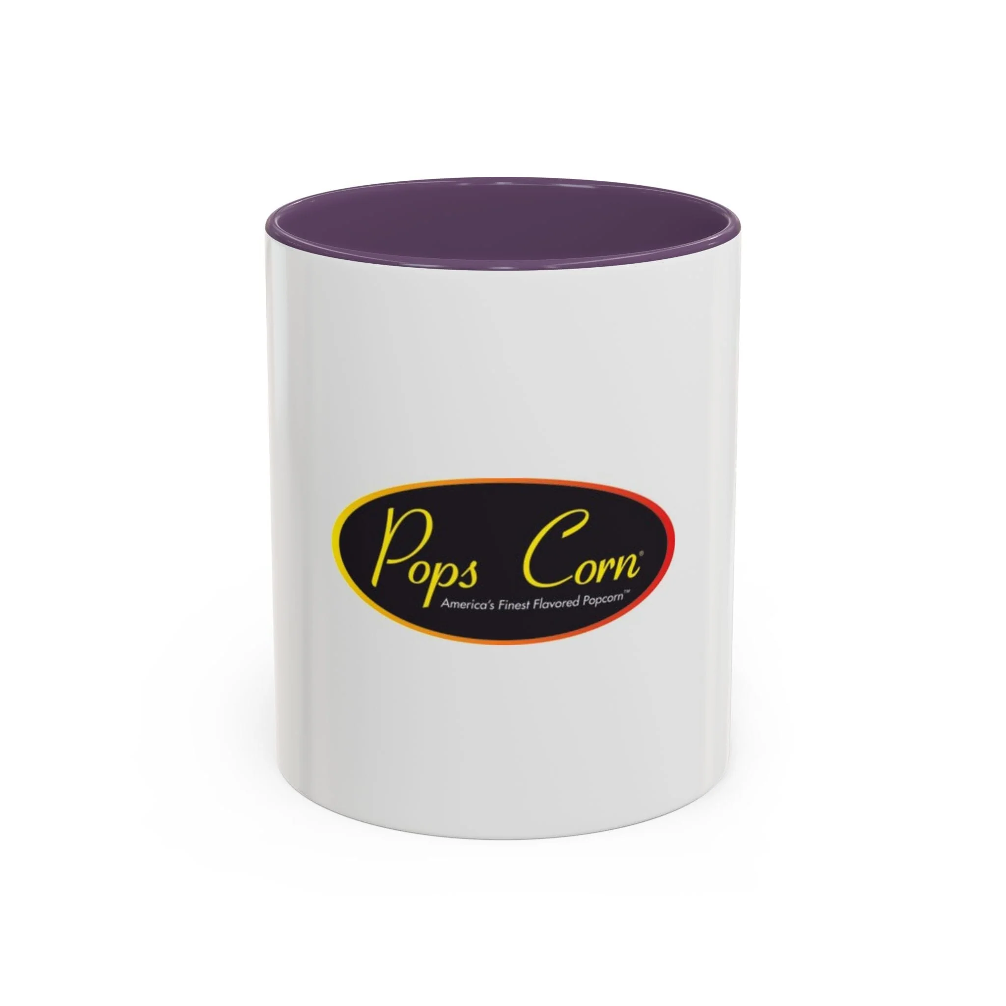 Pops Corn Logo Accent Coffee Mug — Branded Popcorn Shop Ceramic Mug (11/15 oz) - Image 9