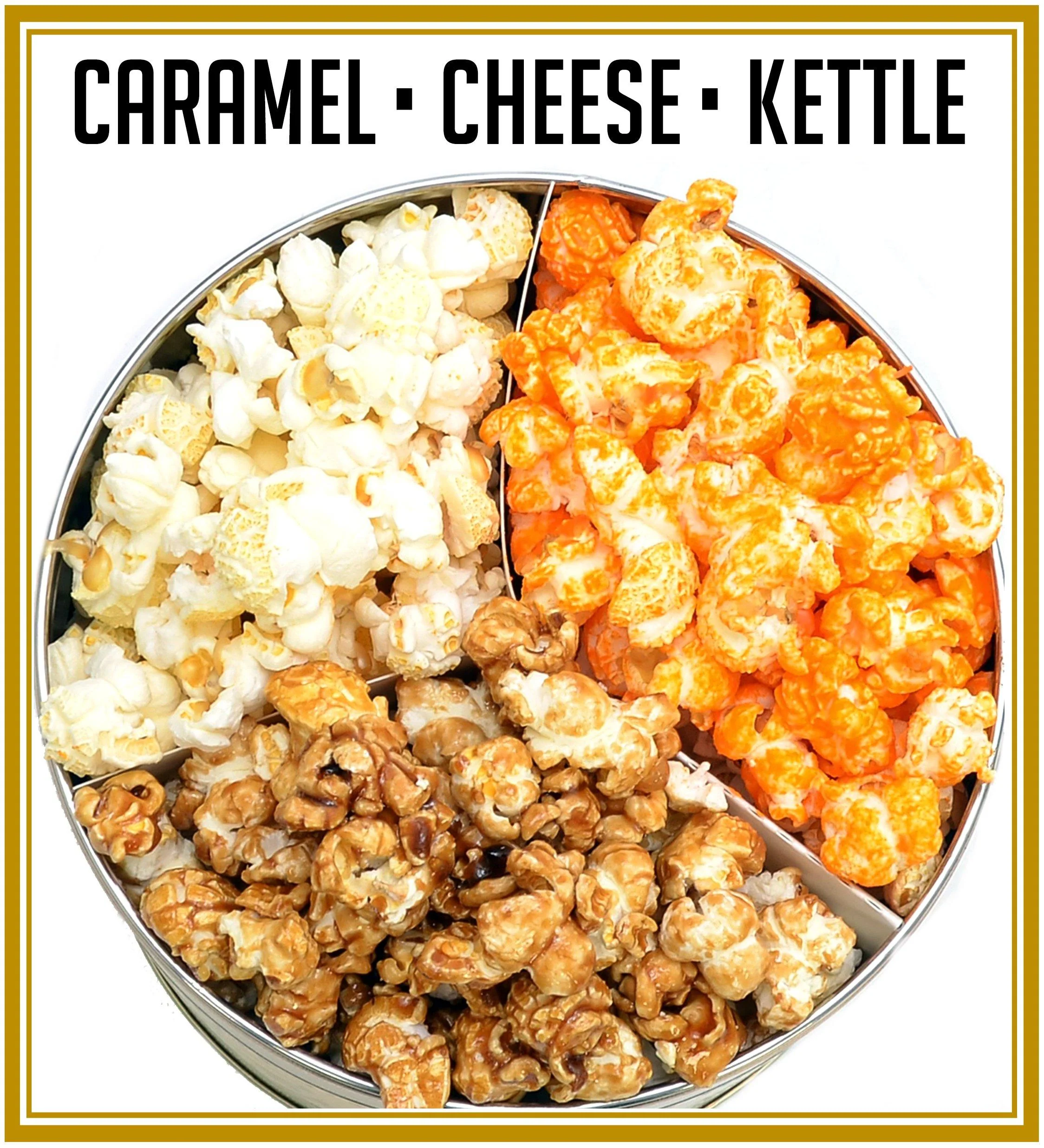 1 Gallon Gold Signature Popcorn Tin – Choose Up to 3 Flavors | Gourmet Gift Tin | Free Shipping | Pops Corn® - Image 5