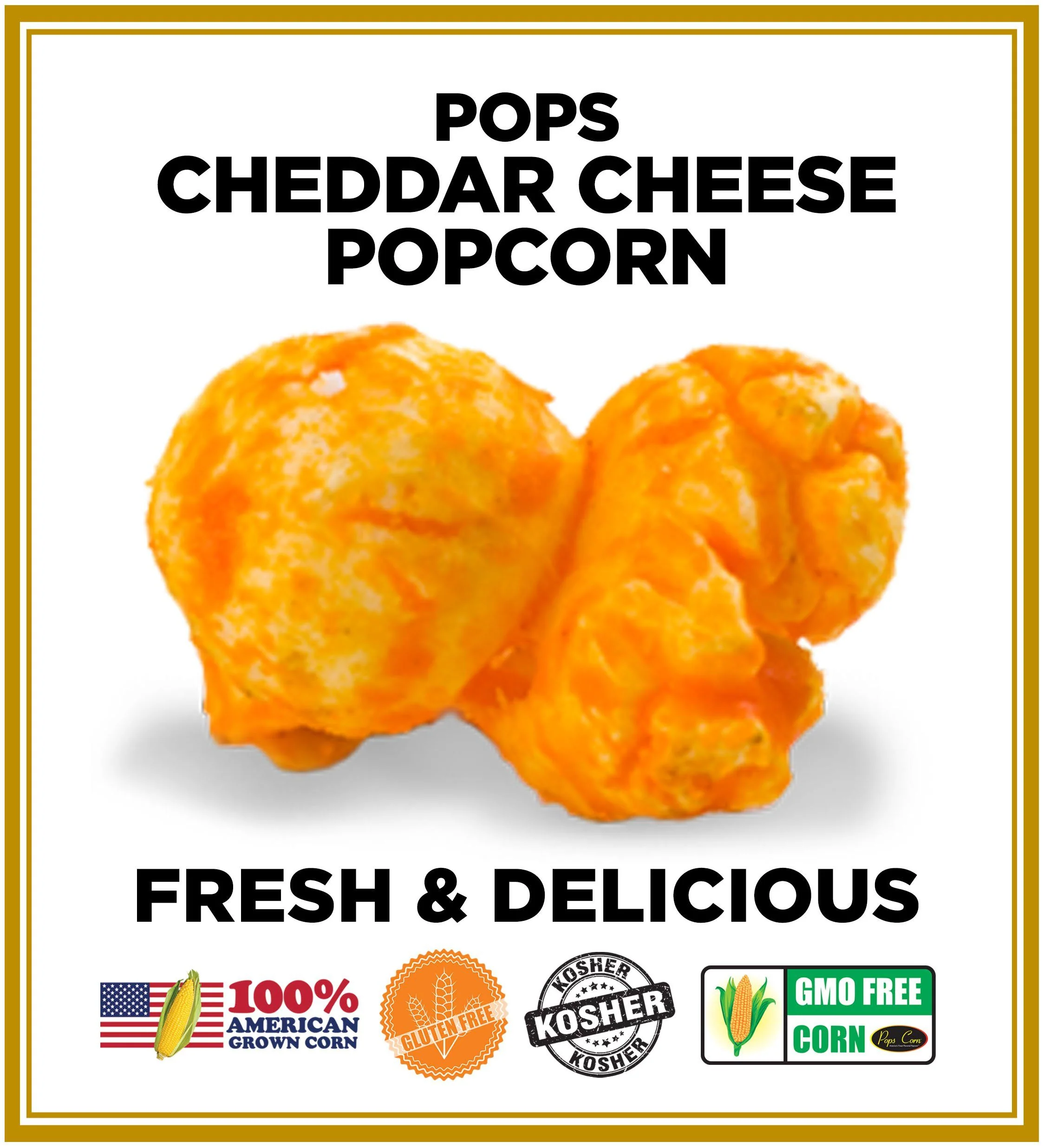 1 Gallon Gold Signature Popcorn Tin – Choose Up to 3 Flavors | Gourmet Gift Tin | Free Shipping | Pops Corn® - Image 8