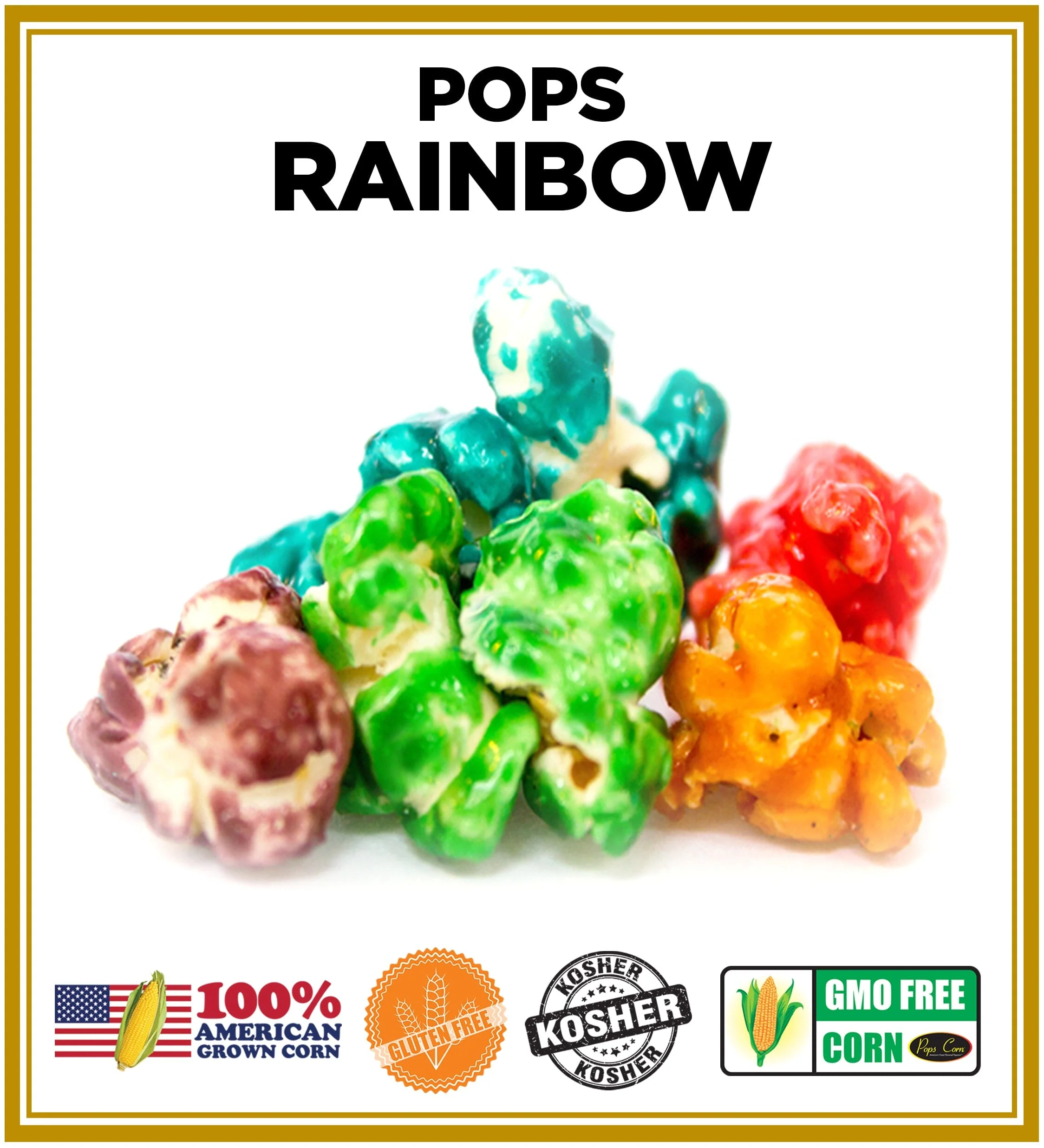 Rainbow Gourmet Popcorn – 1.5 lb (24 oz) Gift Container | Fruity Caramel Popcorn Mix | Pops Corn® - Image 5