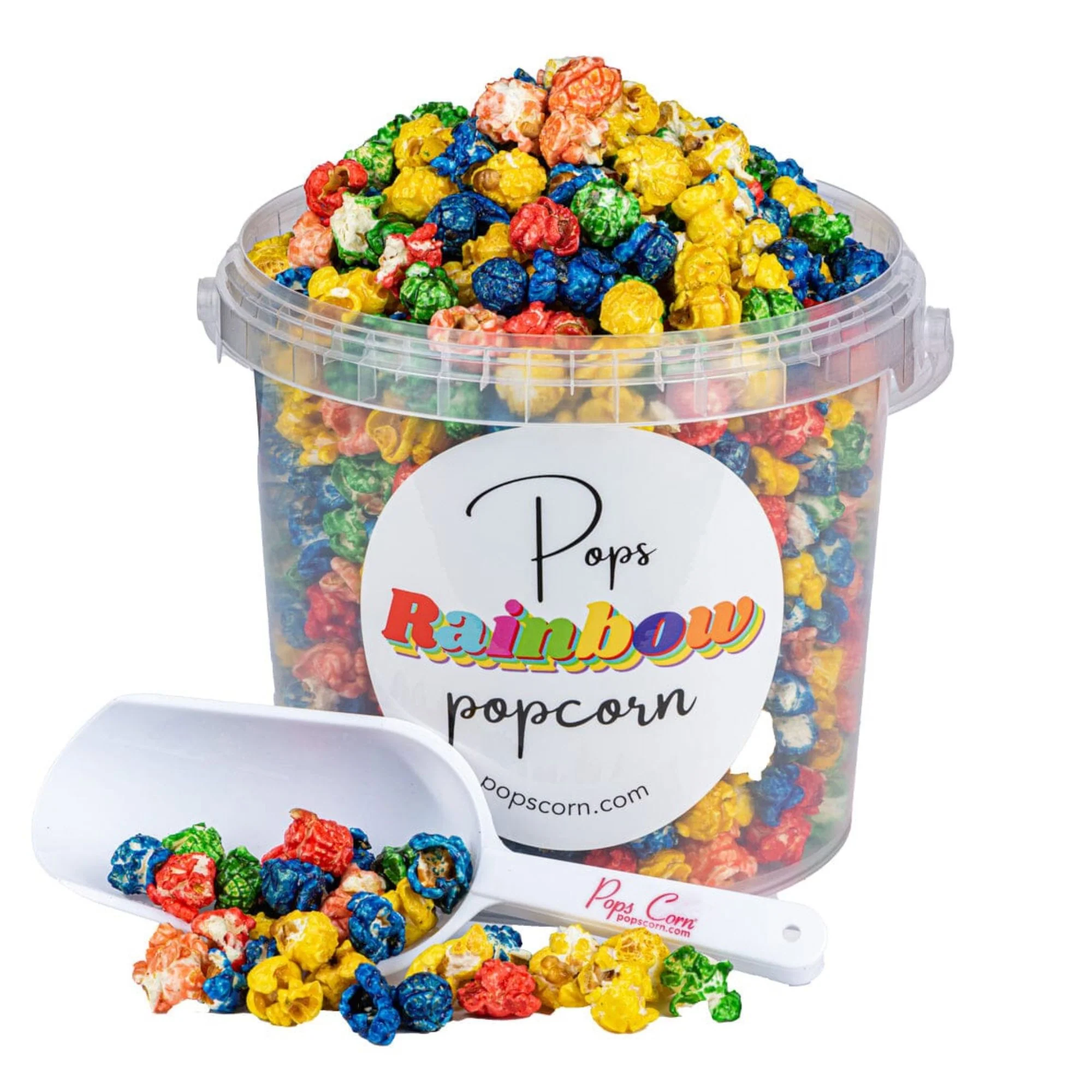 Rainbow Gourmet Popcorn – 1.5 lb (24 oz) Gift Container | Fruity Caramel Popcorn Mix | Pops Corn® - Image 6